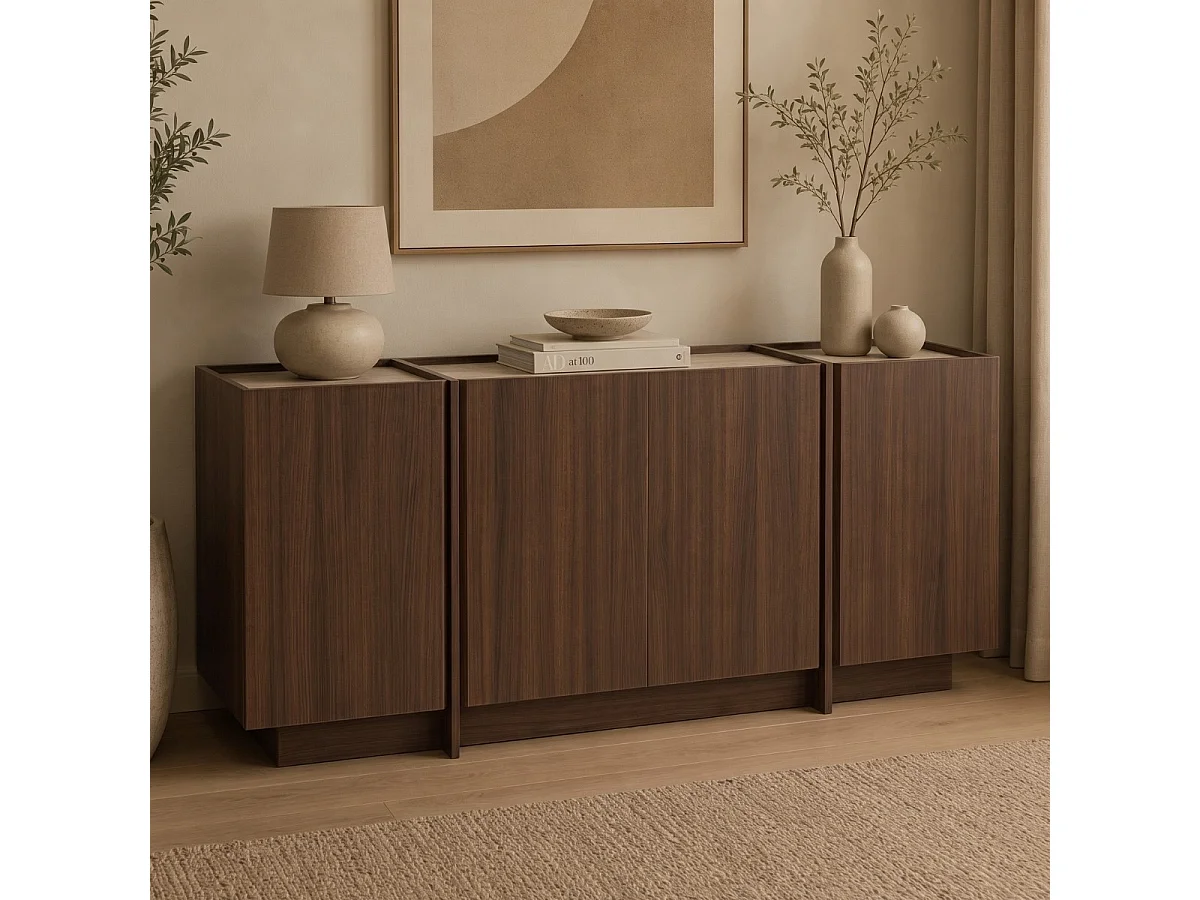 Buffet bas 4 portes L180 cm - ARVEN