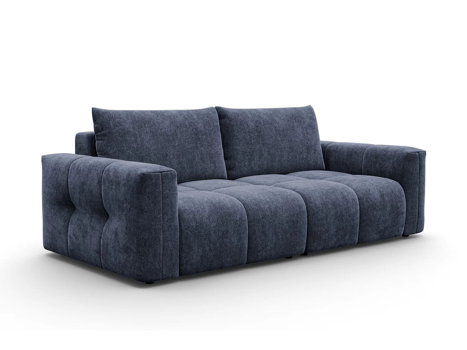 CANAPÉ VERONA 3 places, tissu bleu marine