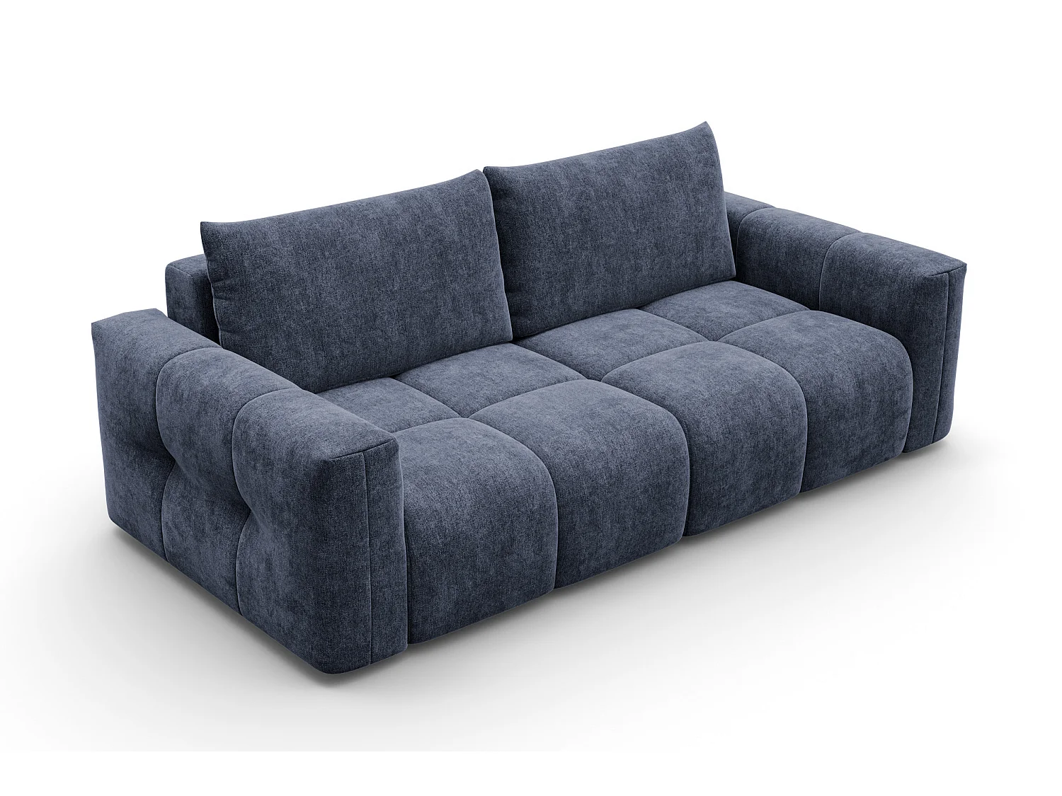 CANAPÉ VERONA 3 places, tissu bleu marine