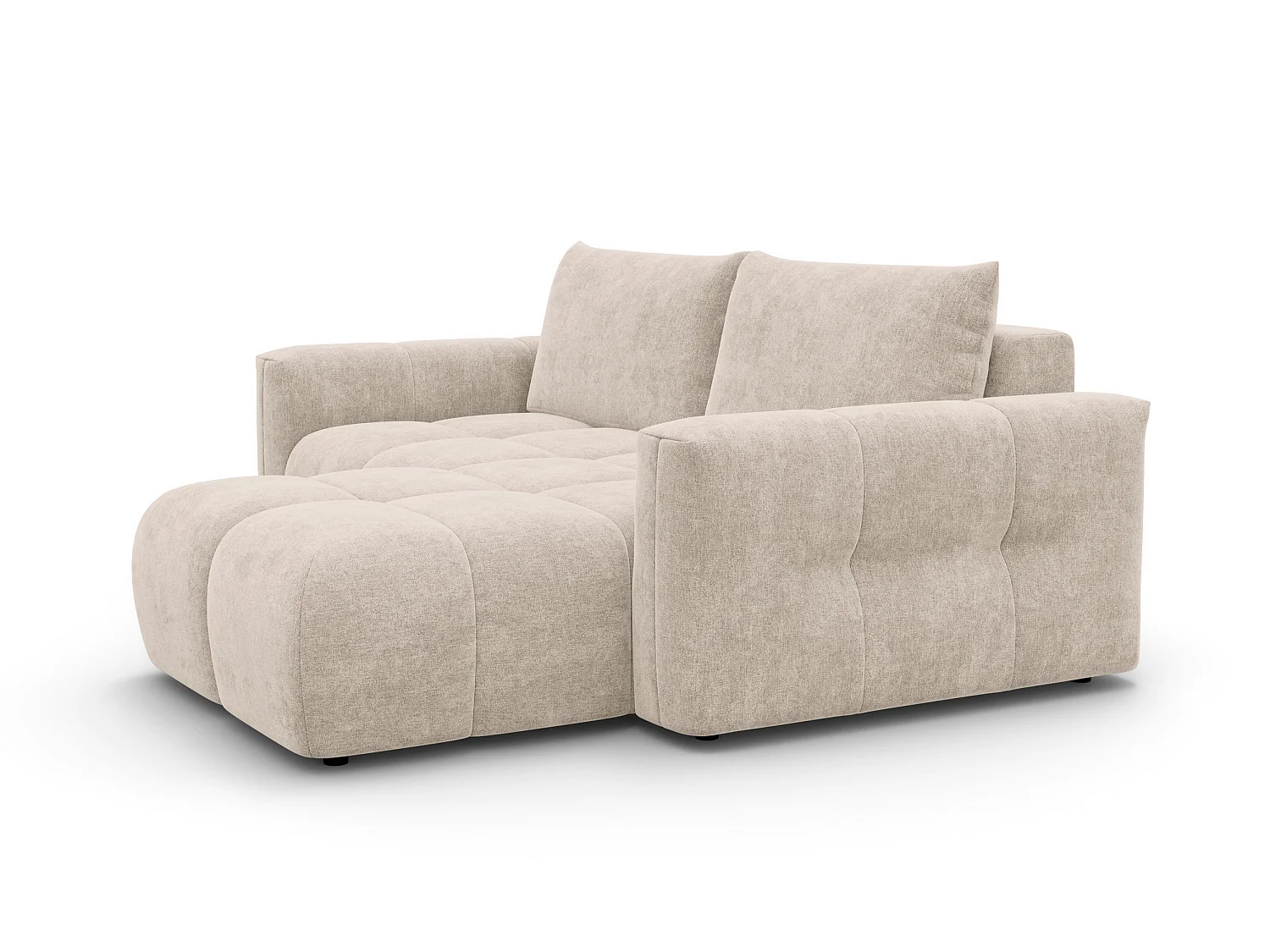 CANAPÉ D'ANGLE VERONA 3 places droit, tissu beige