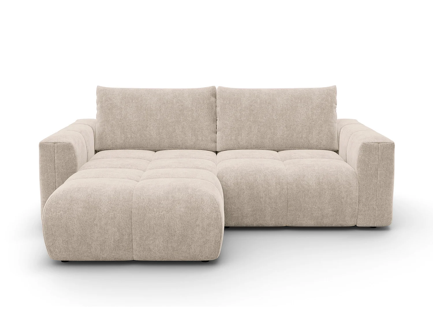 CANAPÉ D'ANGLE VERONA 3 places gauche, tissu beige
