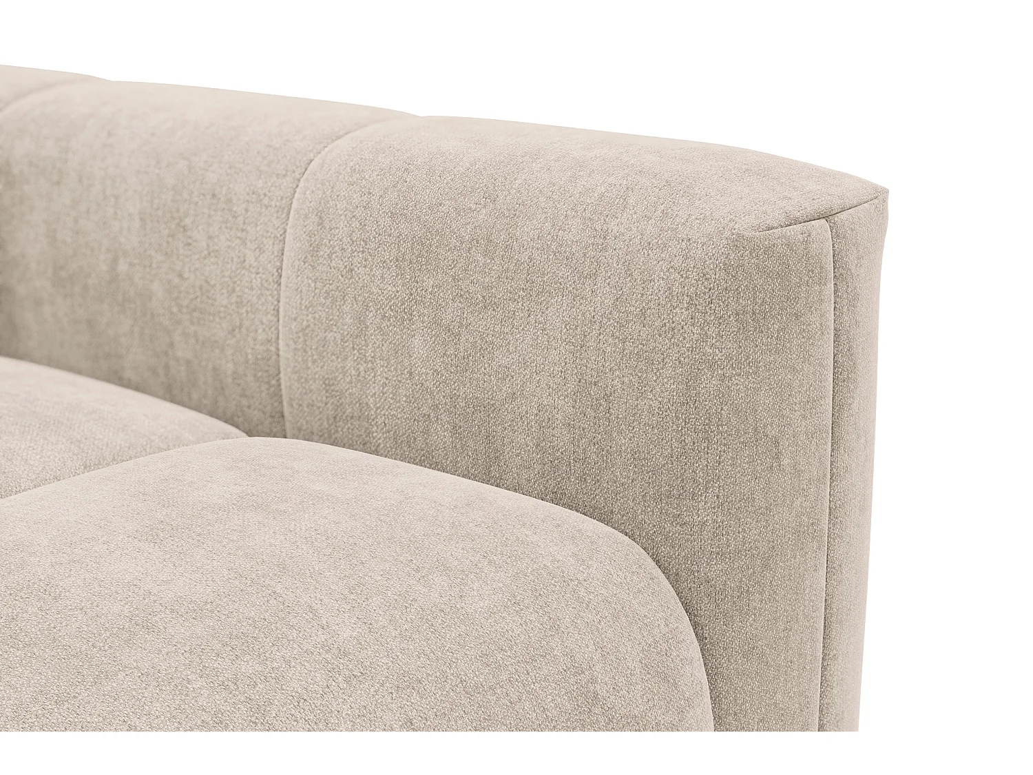 CANAPÉ D'ANGLE VERONA 3 places gauche, tissu beige
