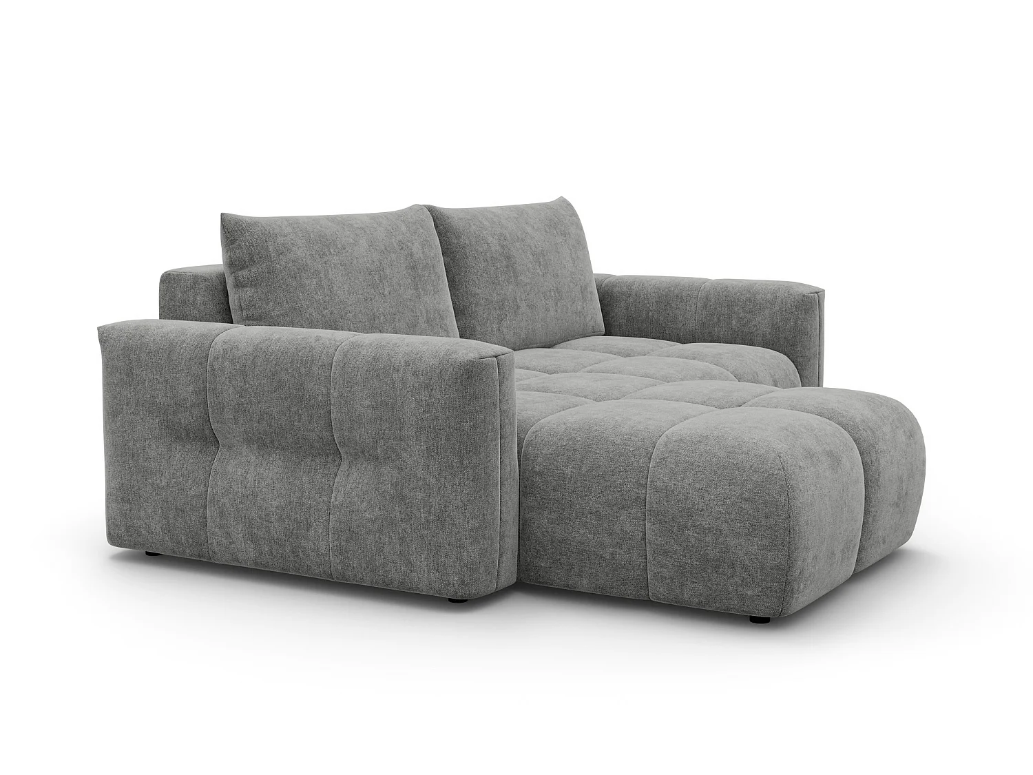 CANAPÉ D'ANGLE VERONA 3 places gauche, tissu gris