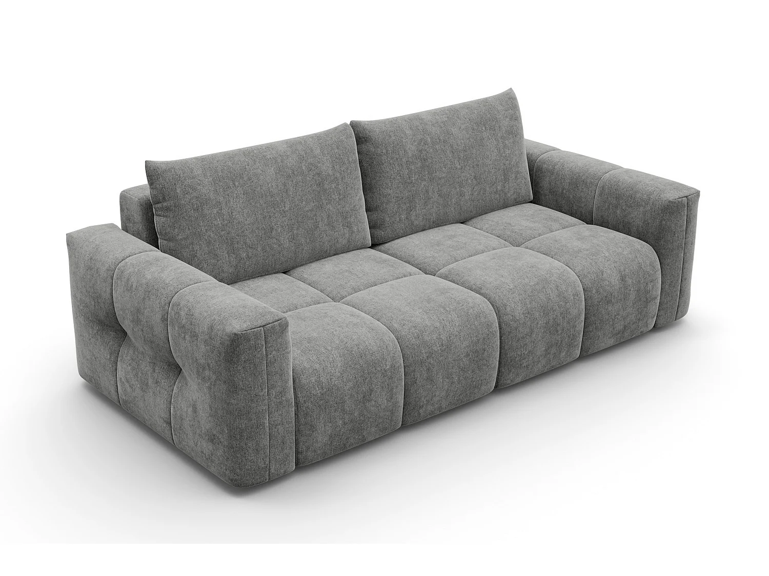 CANAPÉ VERONA 3 places, tissu gris