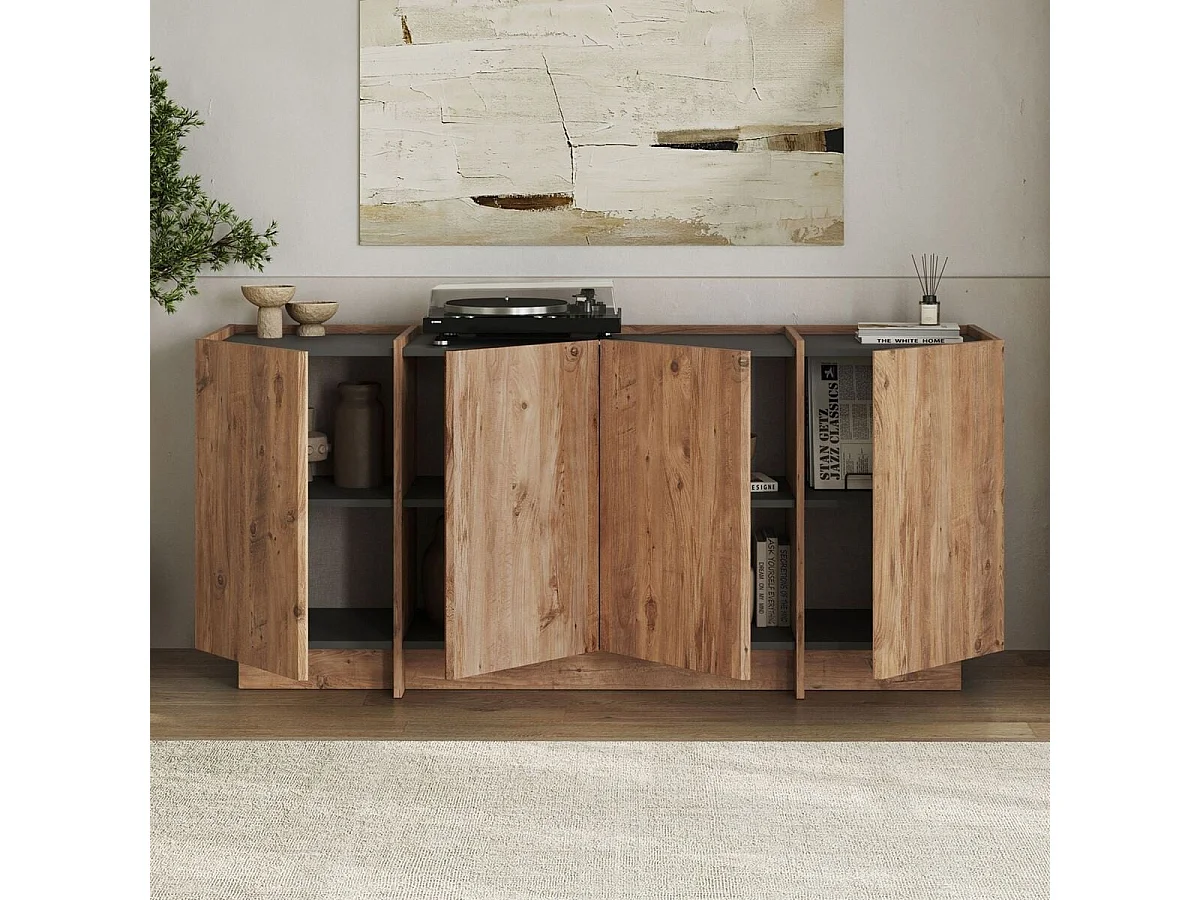 Buffet bas 4 portes L180 cm - ARVEN