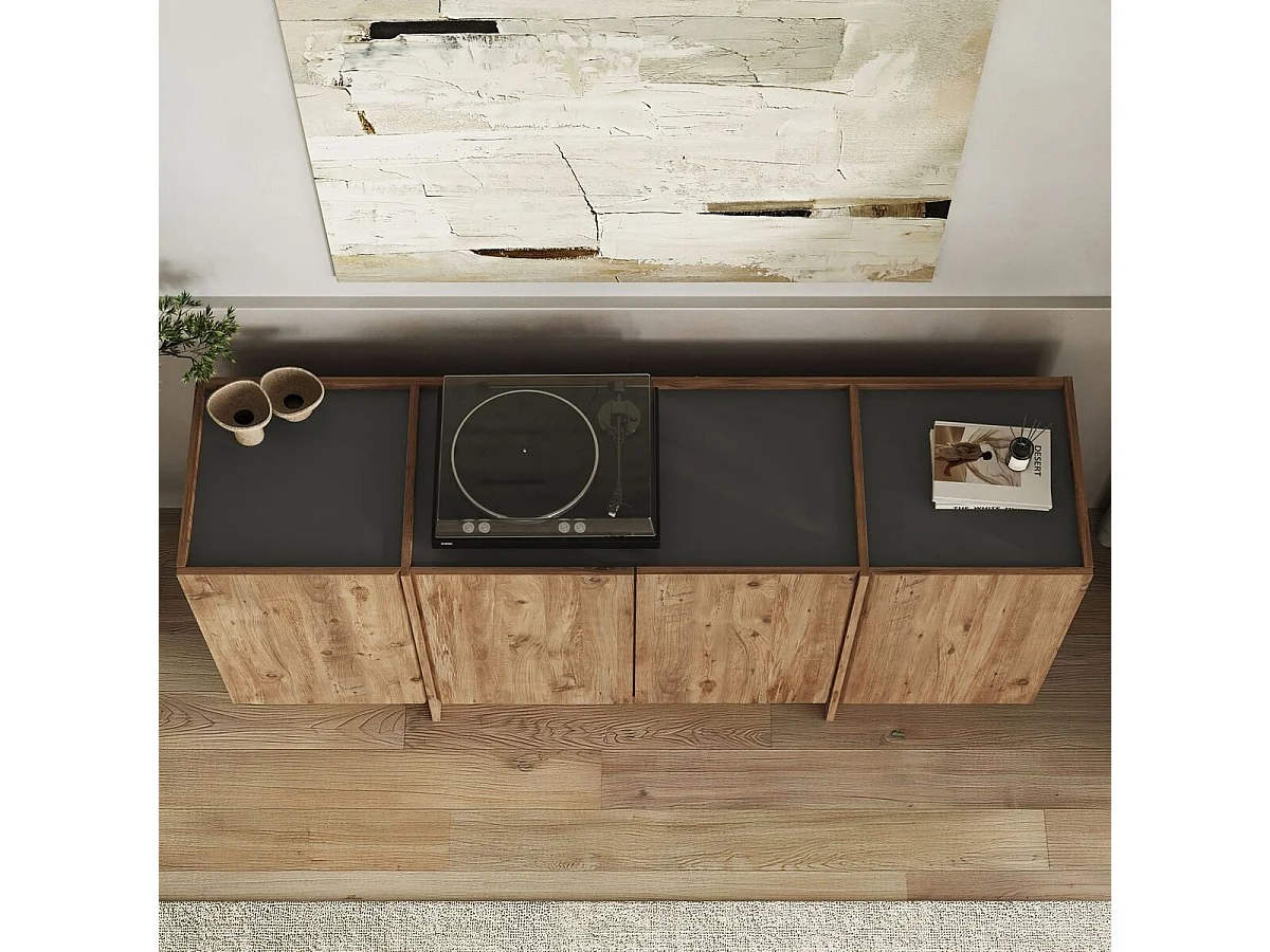 Buffet bas 4 portes L180 cm - ARVEN