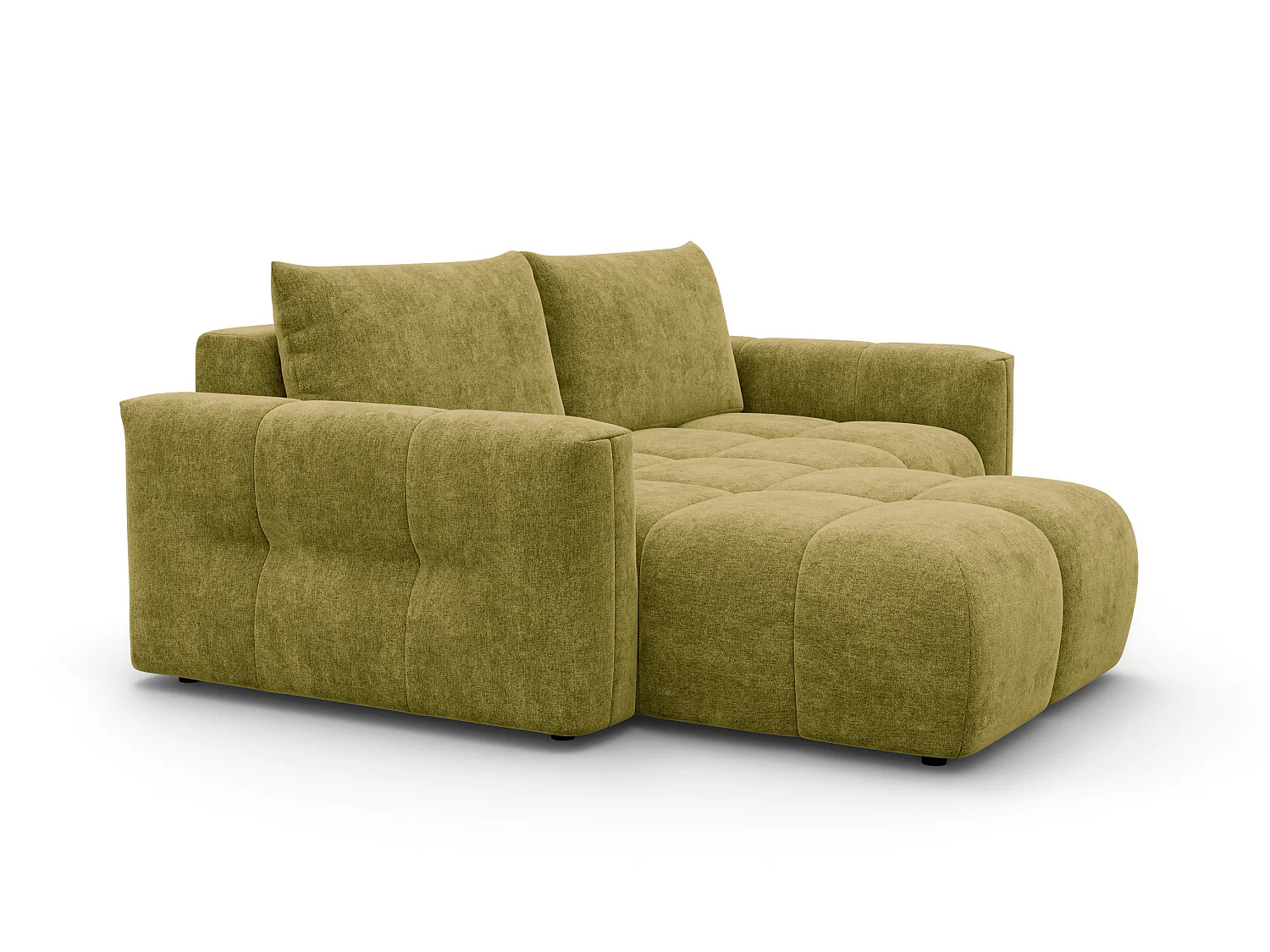 CANAPÉ D'ANGLE VERONA 3 places gauche, tissu khaki