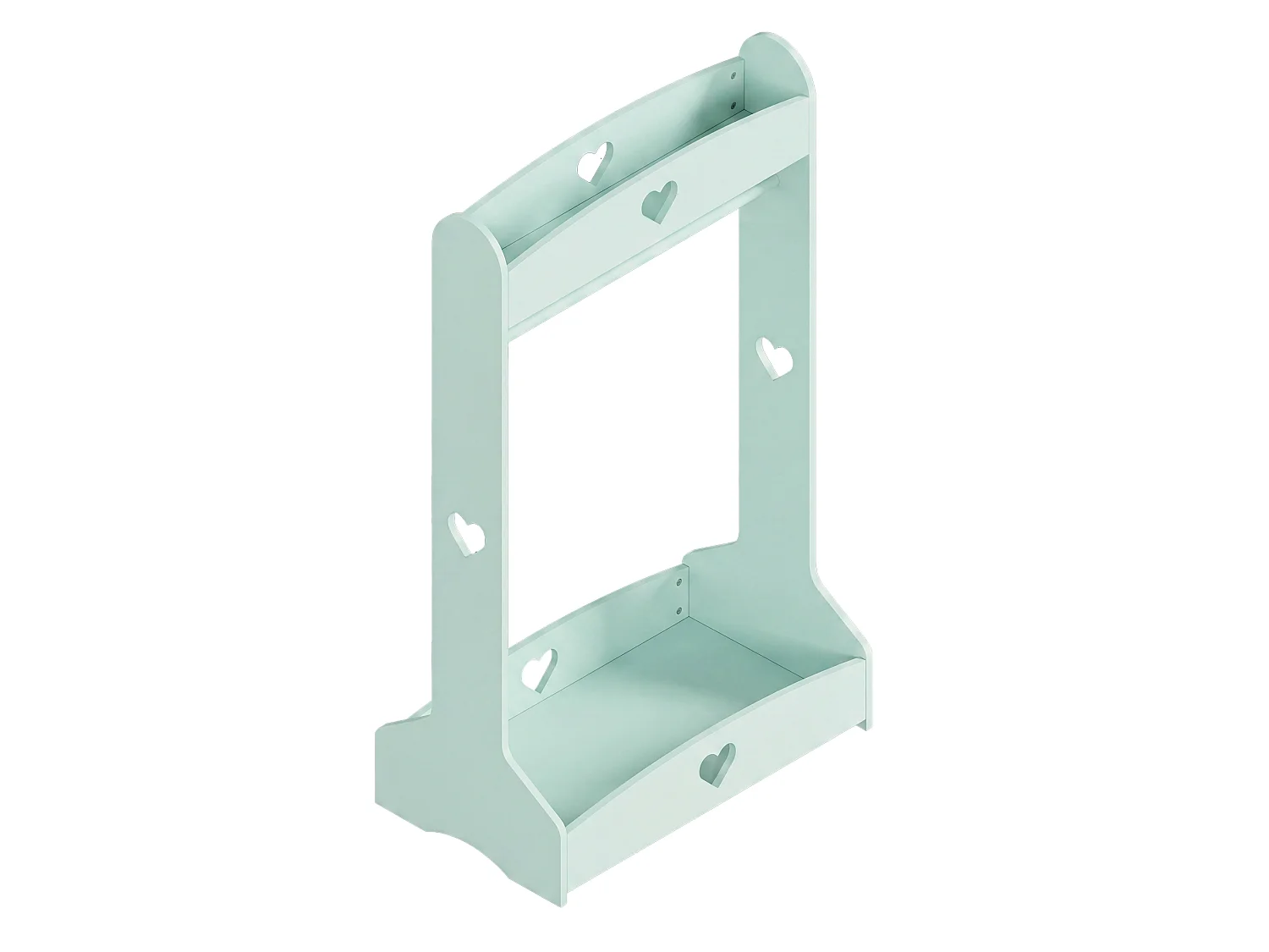 Porte-vêtements pour enfants Haandsvanssad 126 x 73 x 43 cm vert menthe [en.casa]