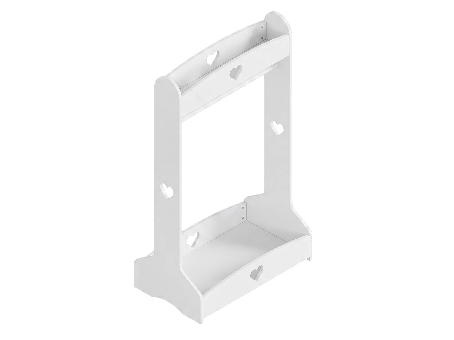 Porte-vêtements pour enfants Haandsvanssad 126 x 73 x 43 cm blanc [en.casa]