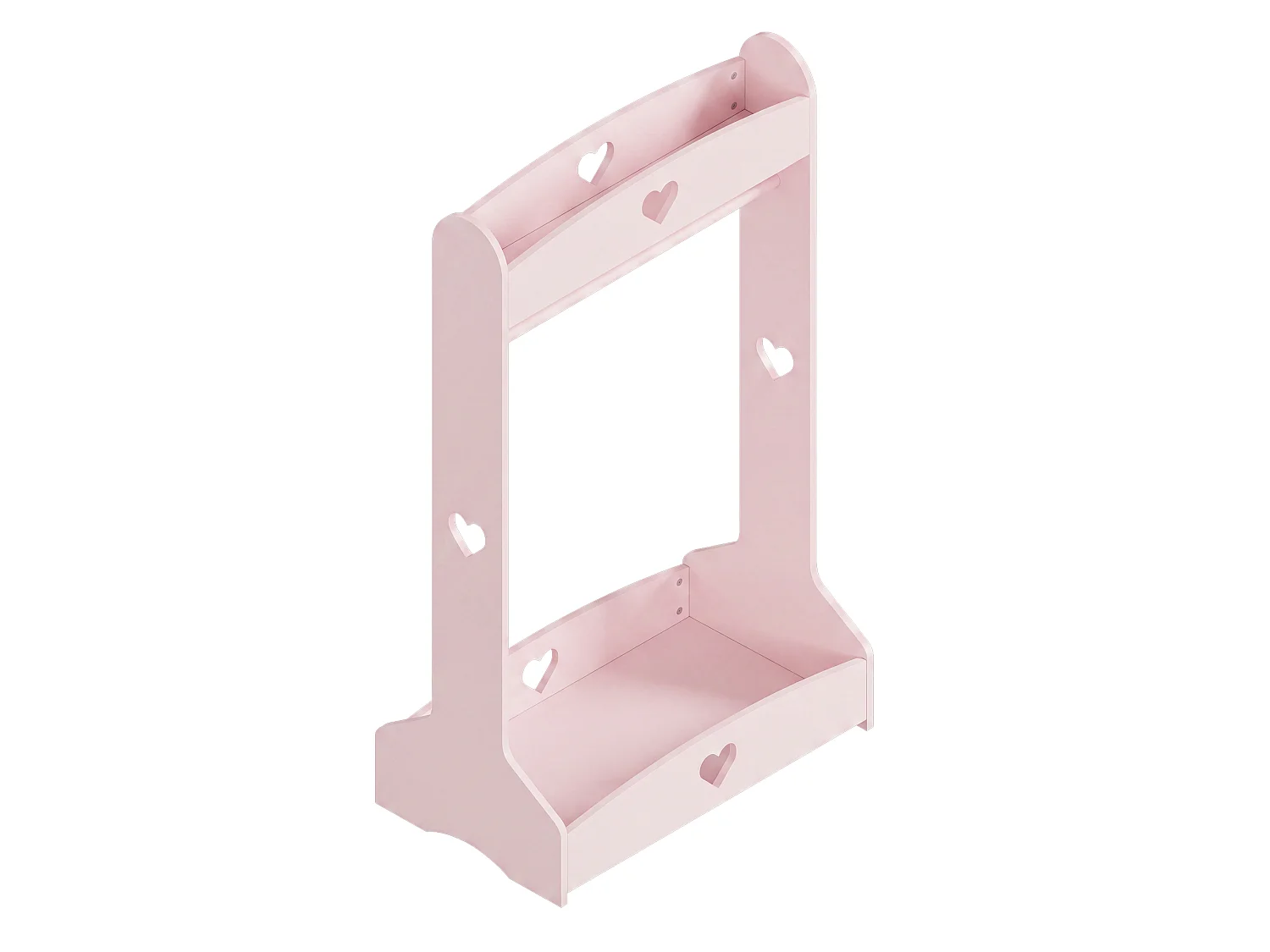 Porte-vêtements pour enfants Haandsvanssad 126 x 73 x 43 cm rose [en.casa]