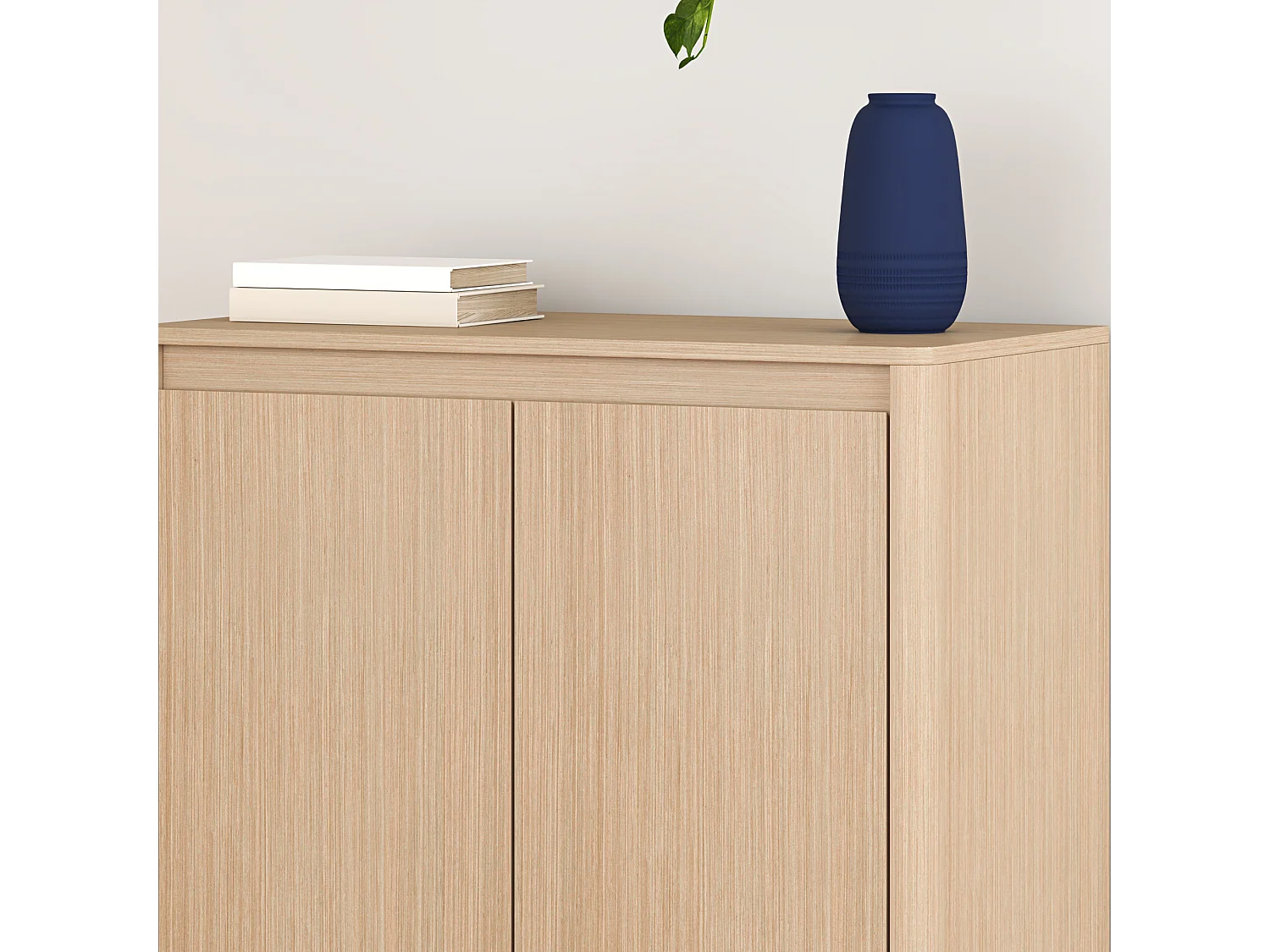 Commode Takranmaa II 79 x 79 x 39 cm effet chêne [en.casa]