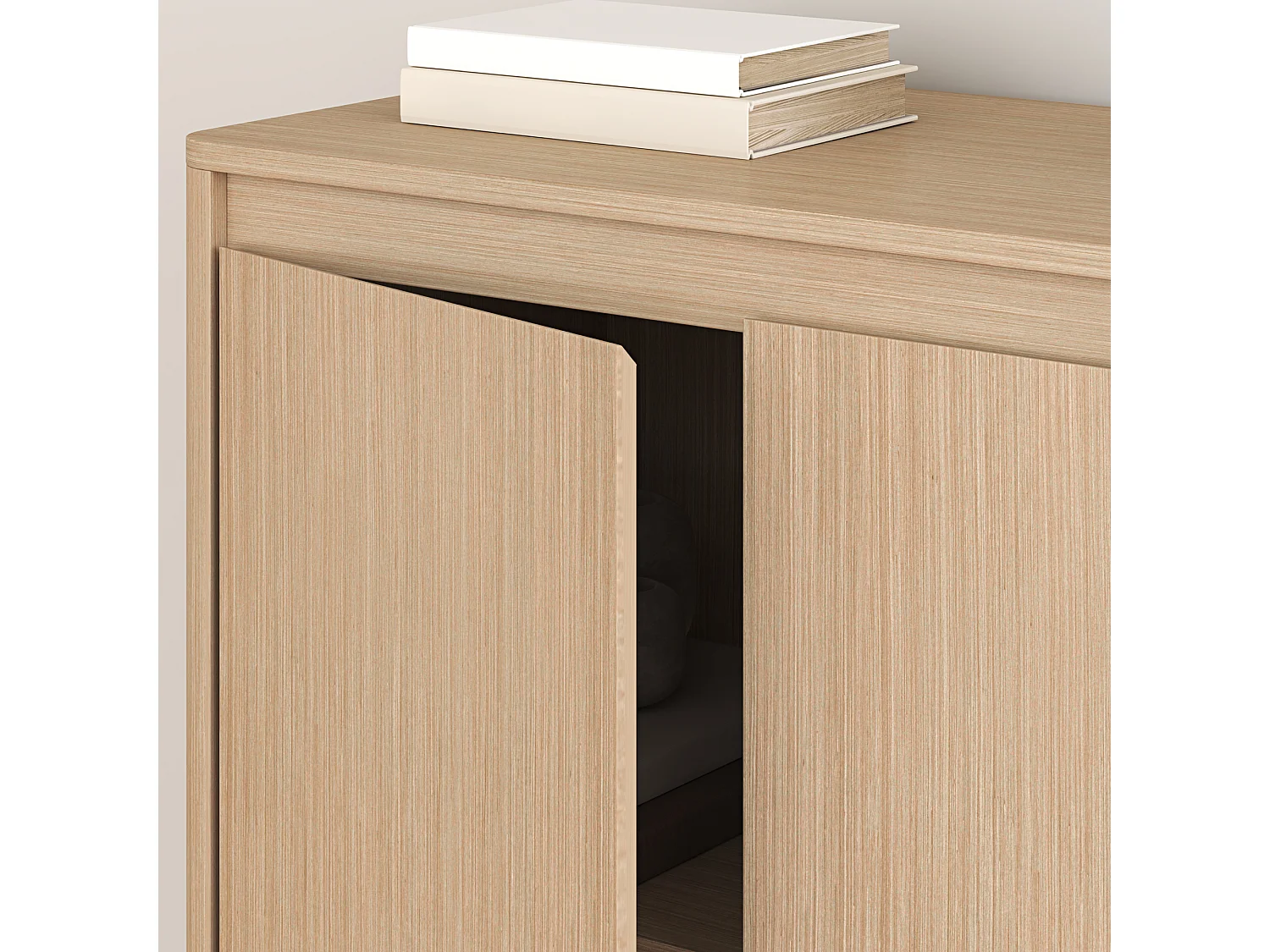Commode Takranmaa II 79 x 79 x 39 cm effet chêne [en.casa]