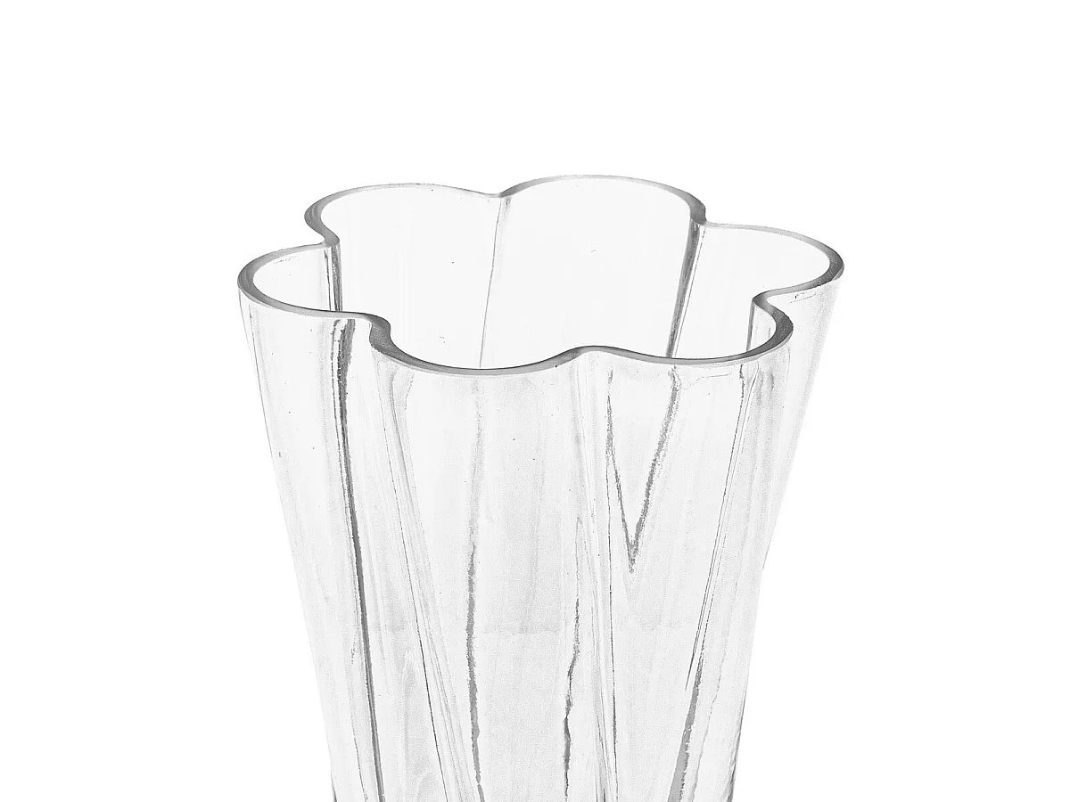 Vase Design en Verre "Noeli" 25cm Transparent