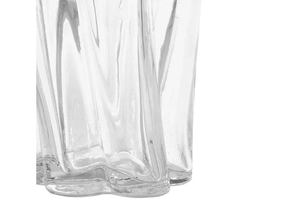 Vase Design en Verre "Noeli" 25cm Transparent