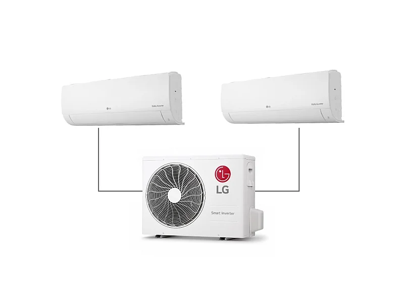 Climatiseur Multi Split Lg 2-en-1 Réversible – 9000 + 12000 Btu – A++ – Wifi