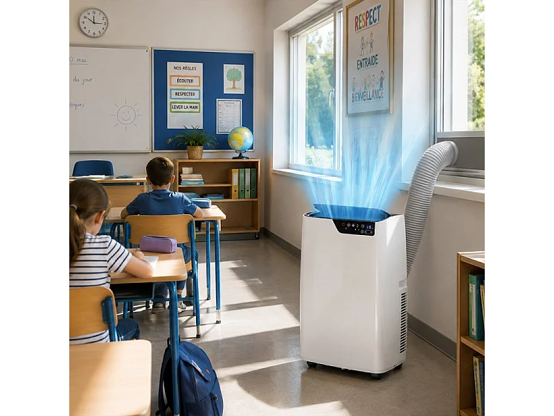 Climatiseur Monobloc Réversible - 14000 Btu - 4 Kw - Jusqu'à 35 M²