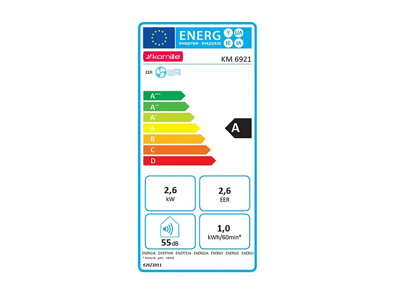Climatiseur Mobile - Blanc - 9000 Btu/h - 2 Vitesses - 12 à 18 M²