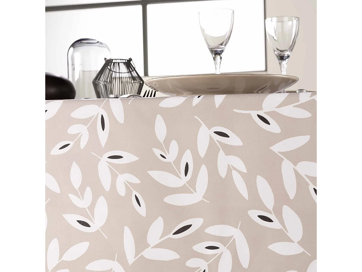 Nappe en Microfibre "Bellys" 140x240cm Naturel