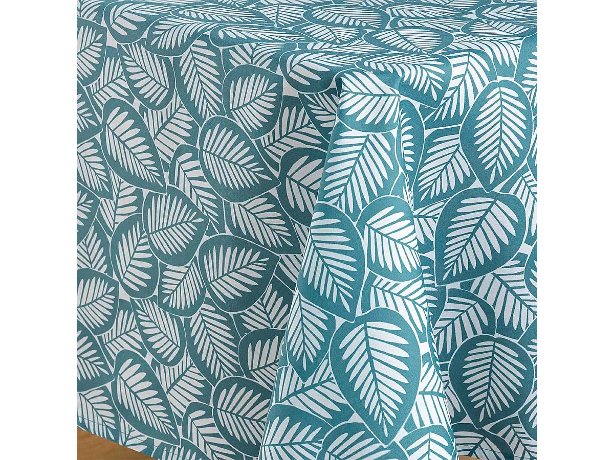 Nappe en Microfibre "Divany" 140x240cm Bleu Pétrole