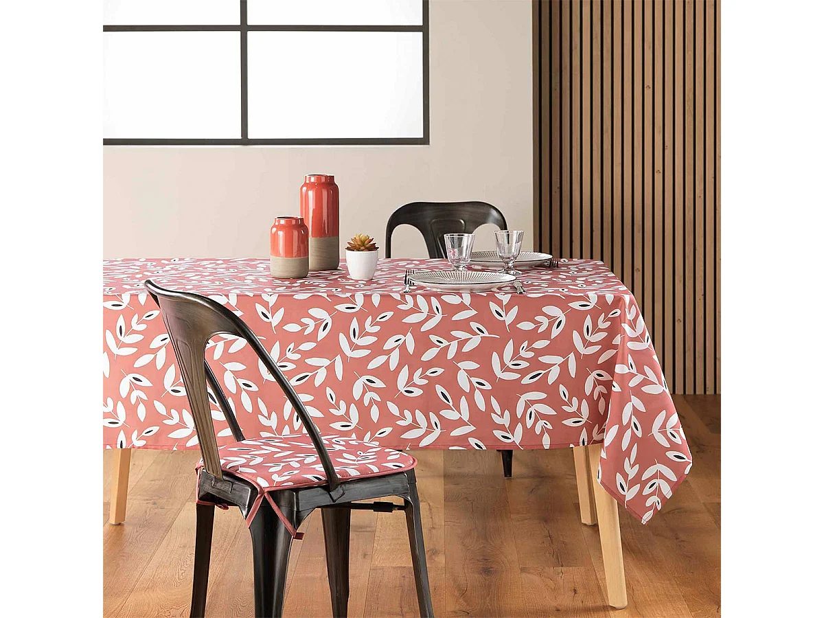 Nappe en Microfibre "Bellys" 140x240cm Terracotta