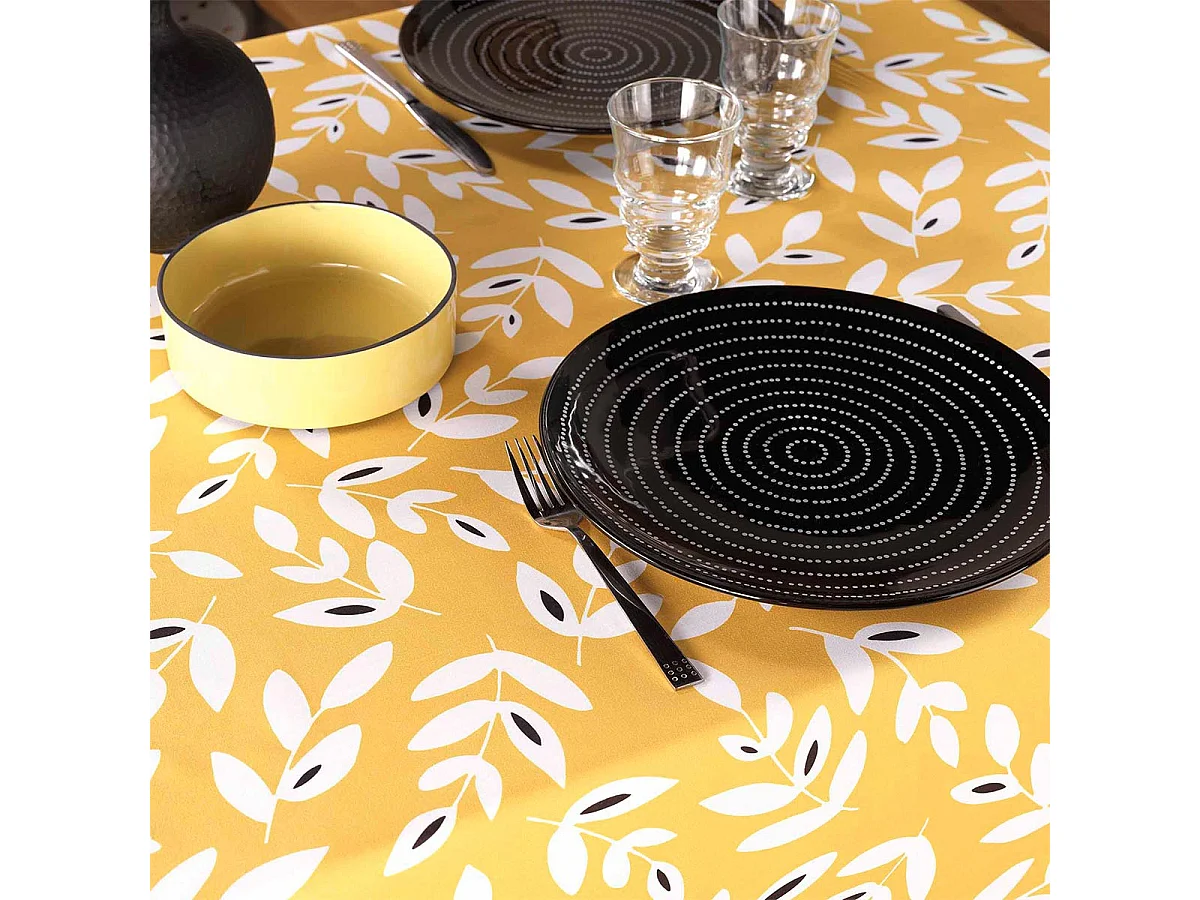 Nappe en Microfibre "Bellys" 140x240cm Jaune