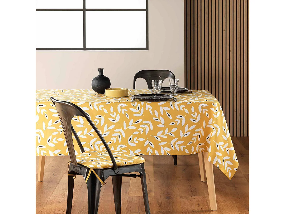 Nappe en Microfibre "Bellys" 140x240cm Jaune