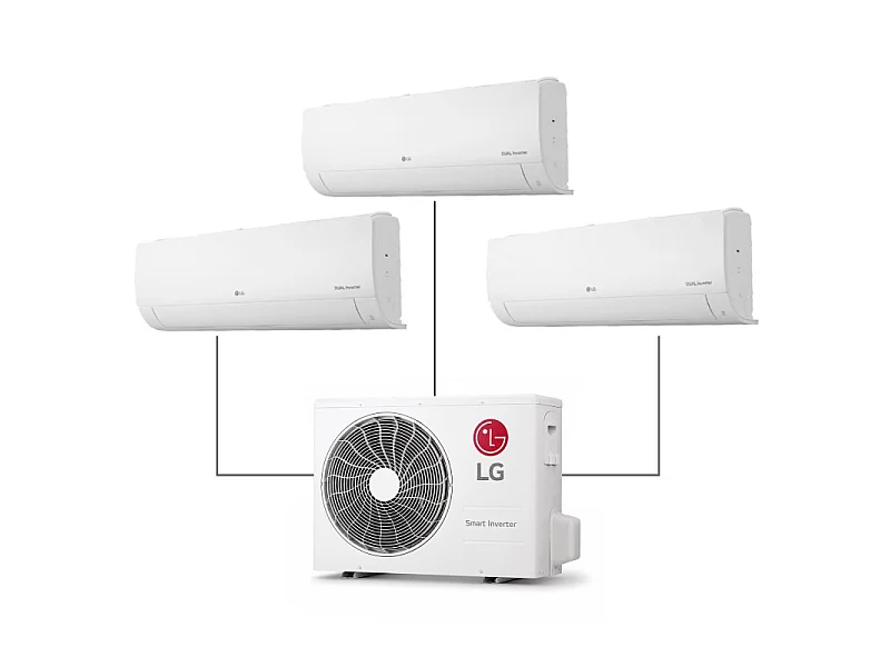Climatiseur Multi Split Lg Réversible – 9000 + 9000 + 12000 Btu – A++ – Wifi - Inverter Lg