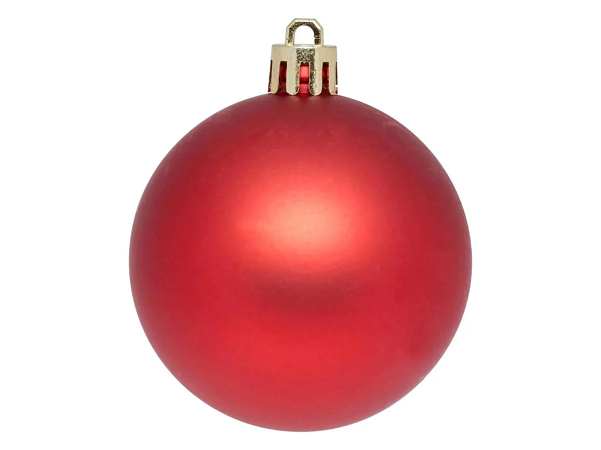 Lot de 25 Boules de Noël "Jokli" 6cm Rouge
