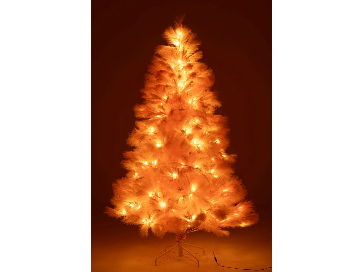 Sapin de Noël Artificiel 400 LED "Pampa" 210cm Rose Clair