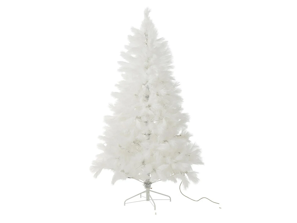 Sapin de Noël Artificiel 400 LED "Pampa" 210cm Blanc