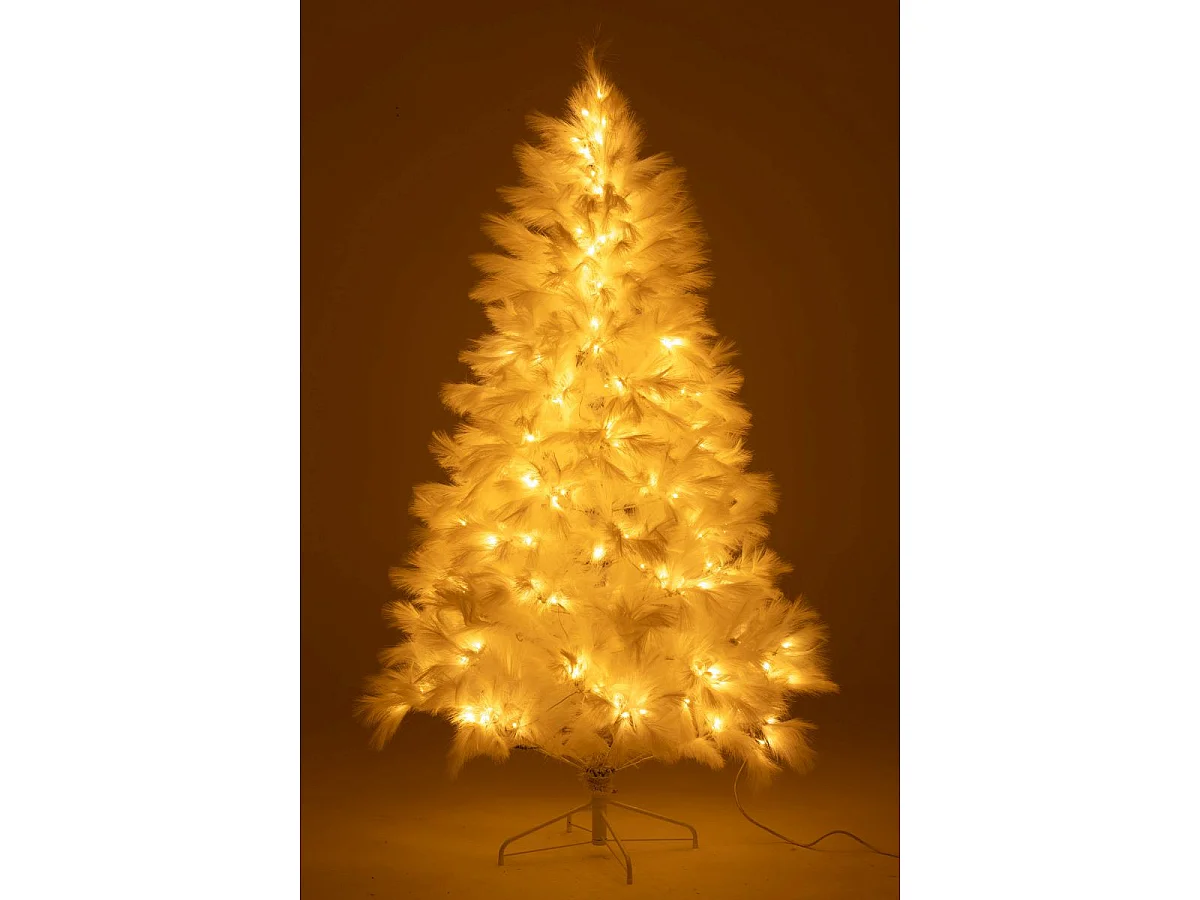 Sapin de Noël Artificiel 400 LED "Pampa" 210cm Blanc
