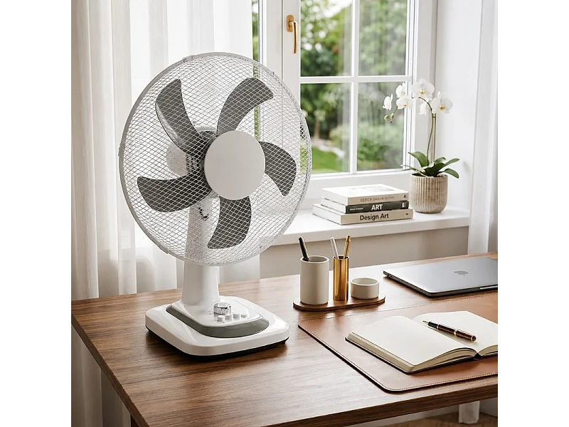 Ventilateur De Table 40 Cm – 50w Avec Minuteur