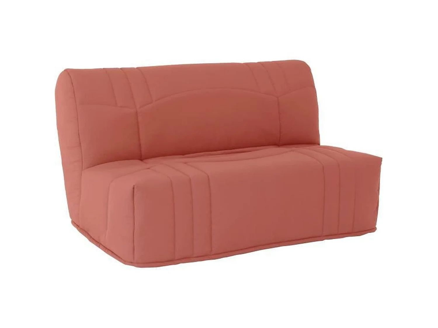 Banquette BZ - Tissu 100% Coton terracotta - Couchage 140 x 190 cm