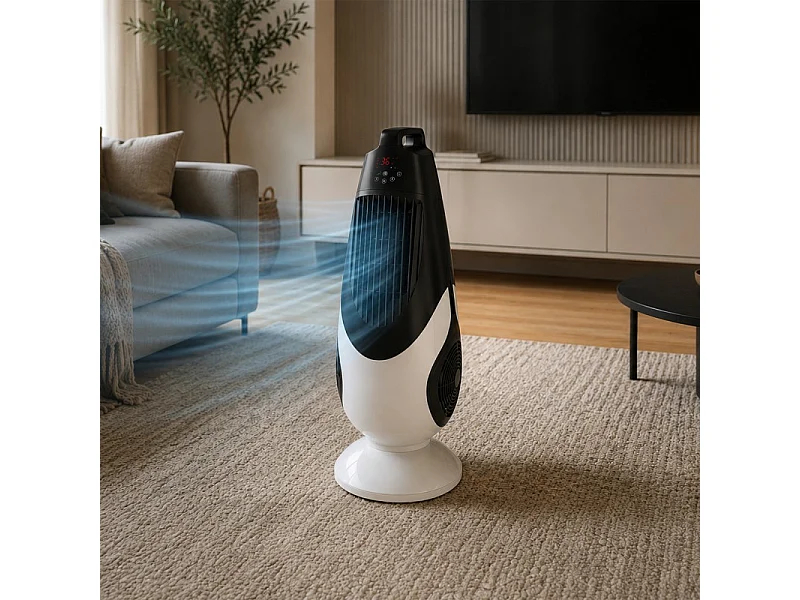 Ventilateur Colonne - 90 W - 4 Vitesses - Oscillation