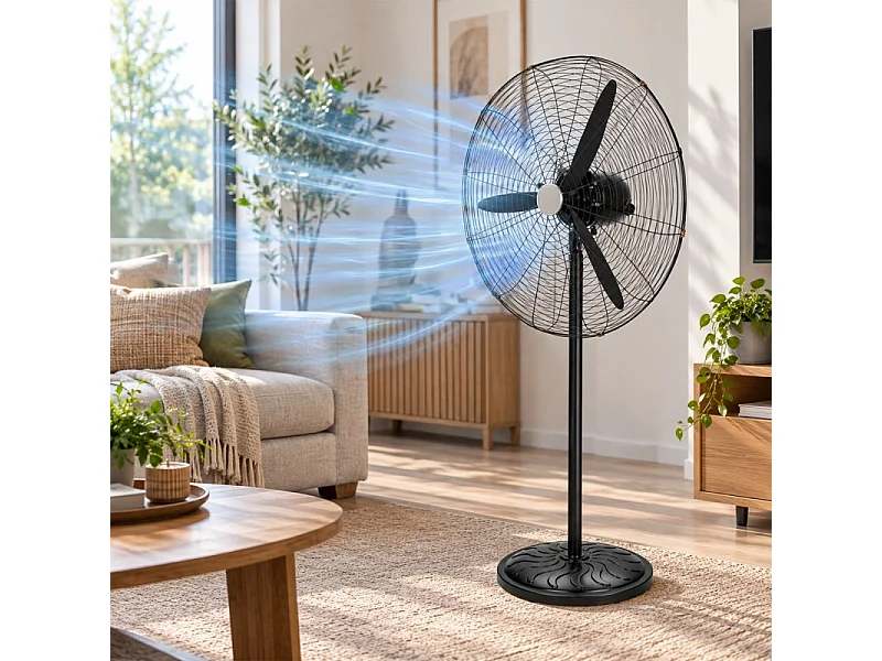 Ventilateur Industriel 2-en-1 (pied & Mural) – 130w