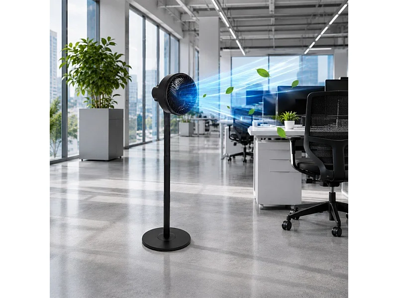 Ventilateur Sur Pied 65 W – 3 Vitesses - Oscillation Et Hauteur Réglable