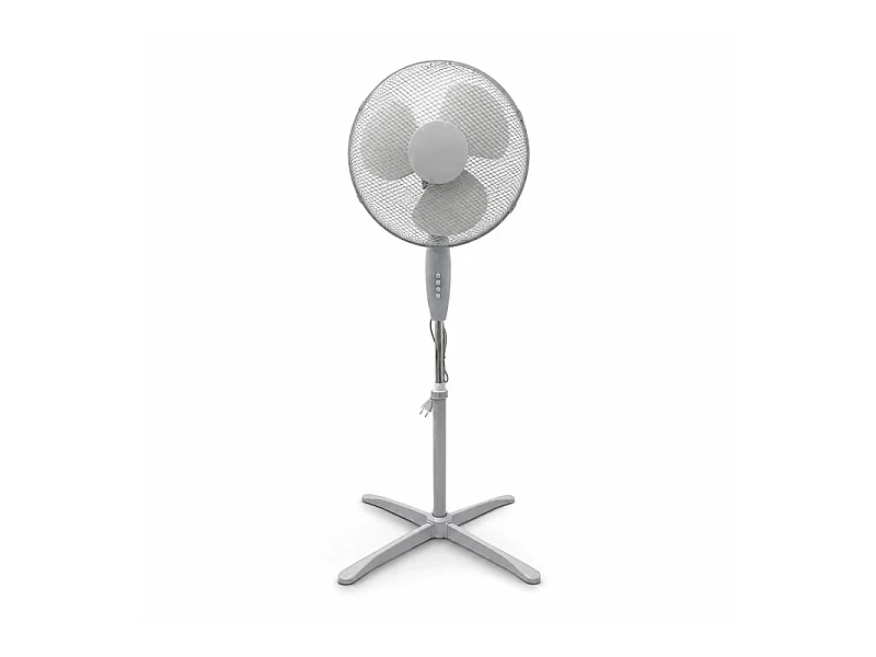 Ventilateur Sur Pied Hauteur Ajustable – Gris 40w