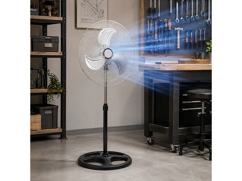 Ventilateur Sur Pied Puissant 45 Cm – 90w