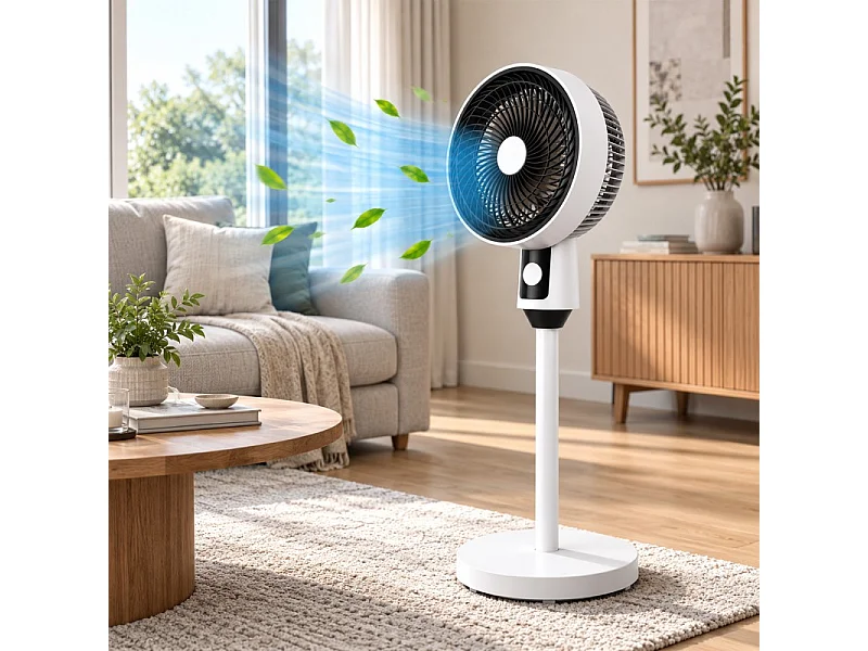 Ventilateur - 3 Vitesses - 3 Modes - Oscillation Automatique - Inclinaison Réglable
