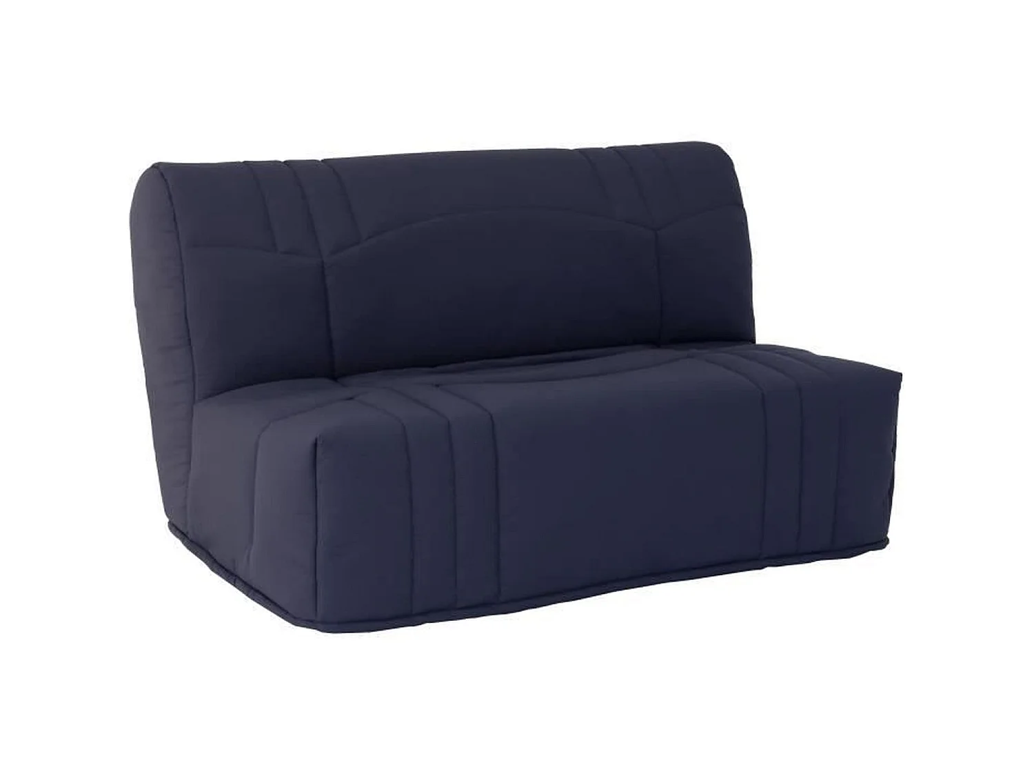 Banquette BZ - Tissu 100% Coton bleu foncé - Couchage 140 x 190 cm