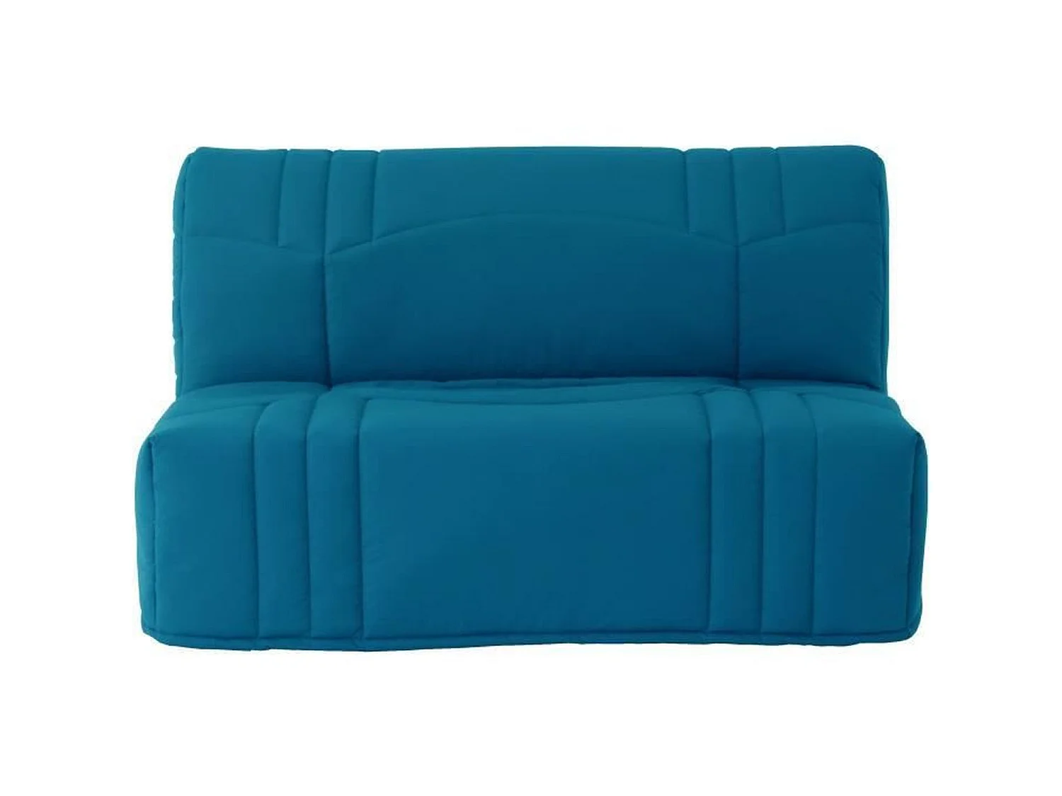 Banquette BZ - Tissu 100% Coton bleu canard - Couchage 140 x 190 cm