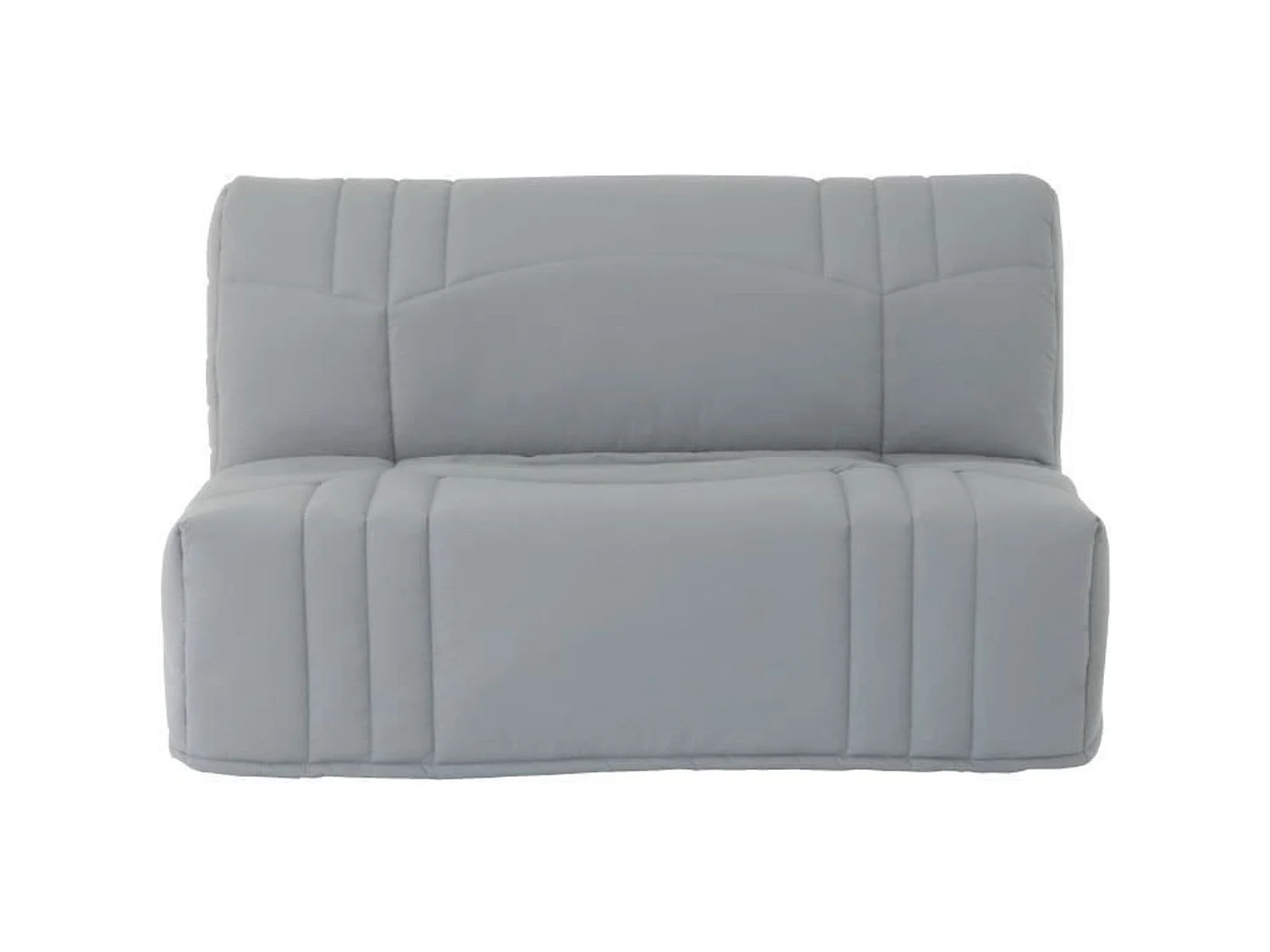 Banquette BZ - Tissu 100% Coton gris clair - Couchage 140 x 190 cm