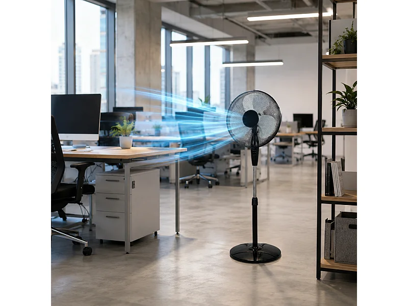 Ventilateur Sur Base - Hauteur Ajustable 40 Cm – 50w