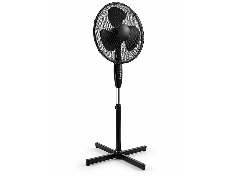 Ventilateur Sur Pied Ajustable 40 Cm – Noir 55w