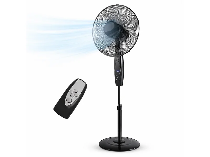 Ventilateur Sur Pied Silencieux 40 Cm – 50w Avec Télécommande