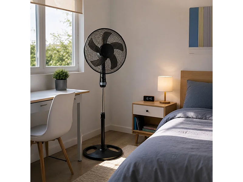 Ventilateur 3-en-1 Polyvalent : Sol, Mur Et Table