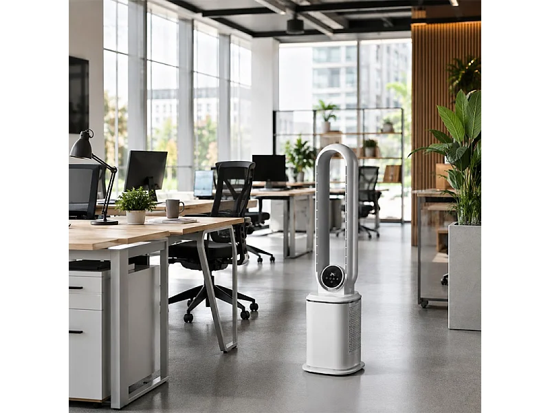Ventilateur Colonne Sans Pales- 12 Vitesses - Jusqu'à 30 M² - Silencieux