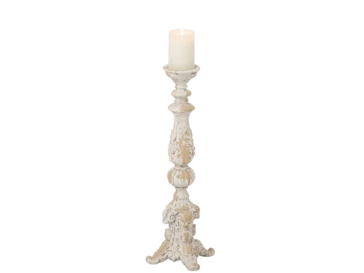 Bougeoir sur Pied Extérieur "Rémi" 55cm Beige