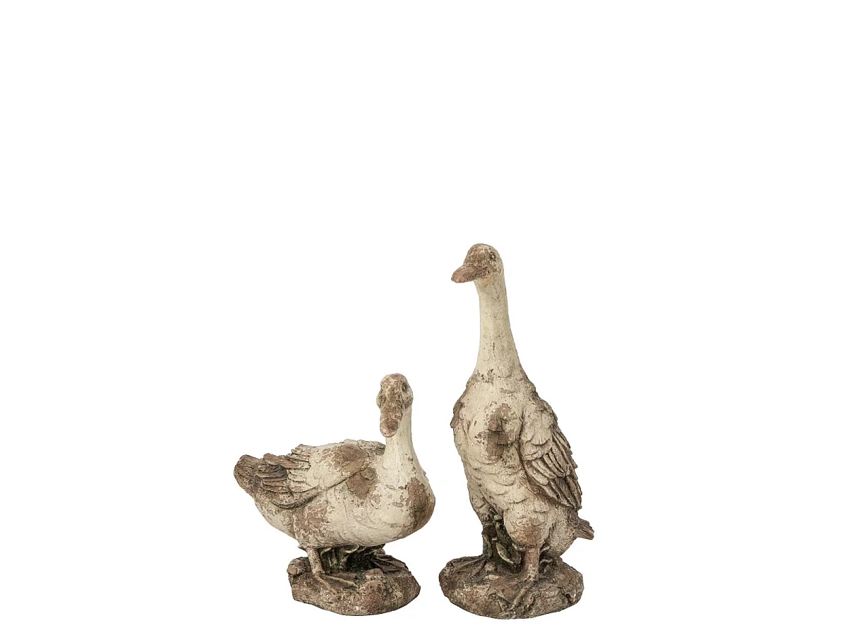 Statue Oie Extérieur "Quentin" 55cm Beige