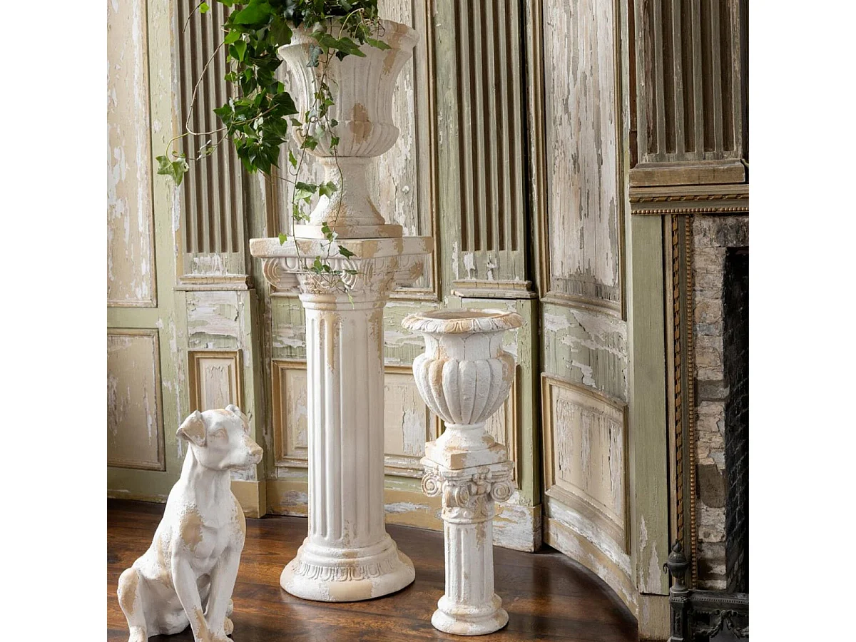 Sellette Colonne Extérieur "Rémi" 39cm Beige